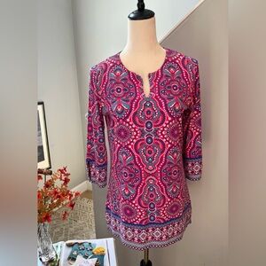 COOLIBAR Tunic Top St. Lucia RESORT UPF 50+ Stretch Cotton 3/4 Sleeve Pink
SMALL